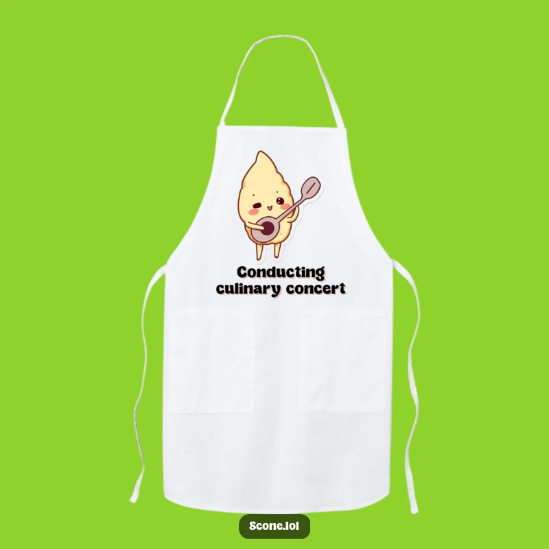 Funny Musical Scone Spoon Apron - Cook to the Beat Funny Gift
