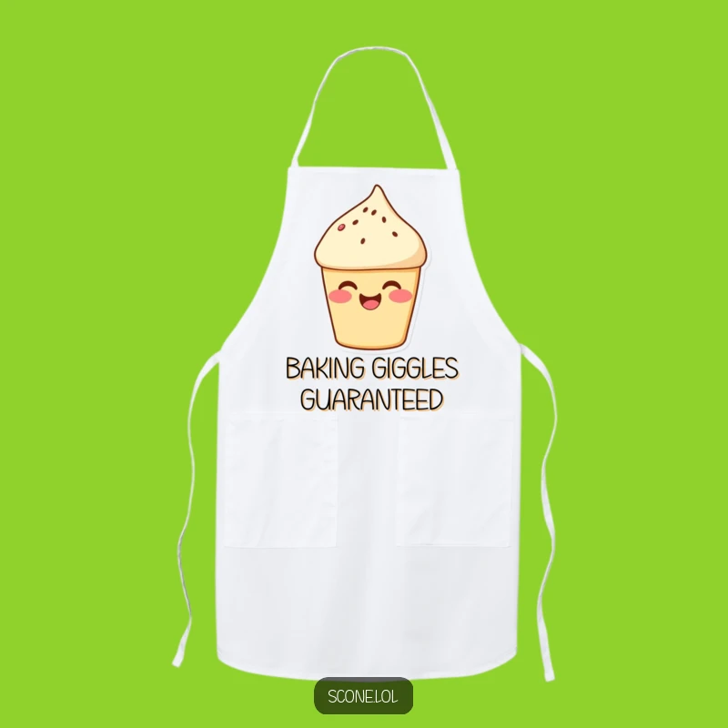 Funny Scone Baker Apron - Giggling Pastry Kitchen, Cooking Gift