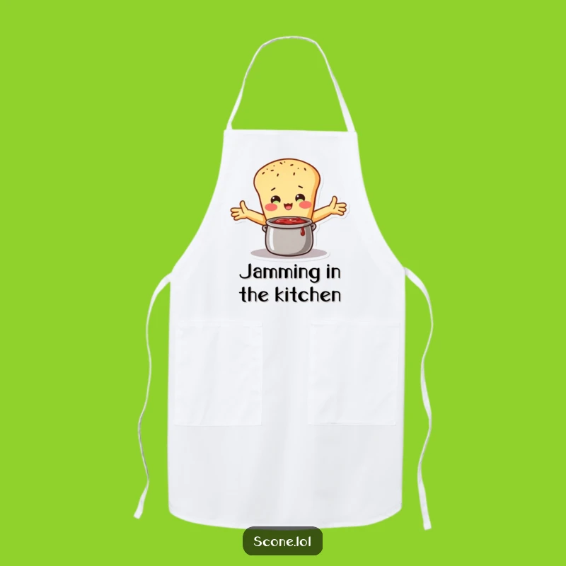 Funny Scone Jam Hug Apron: Loving Character, Hilarious Kitchen Wear Gift