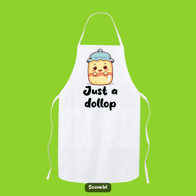 Funny Scone Jam Jar Face Apron - Cook Up Laughs in the Kitchen