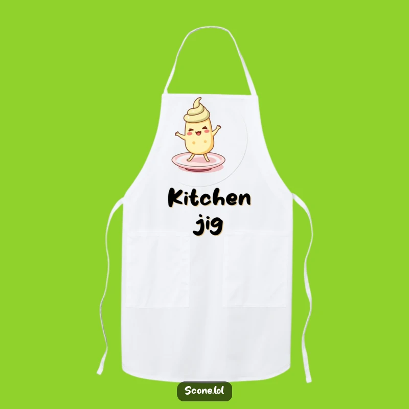 Funny Scone Saucer Jig Apron: Hilarious Baking Dance Gift