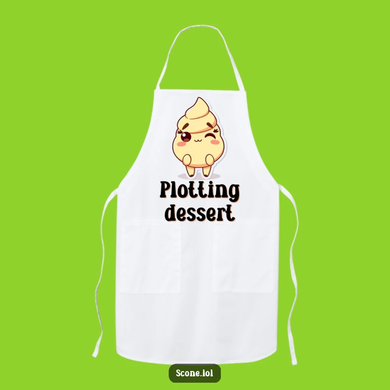 Funny Scone Smirk Apron: Bake with Cheeky Confidence