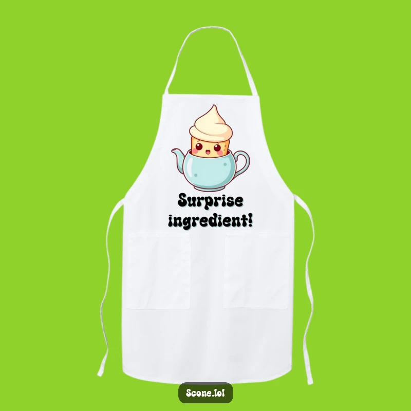 Funny Scone Teapot Surprise Apron: Serve Laughs with this Hilarious Gear