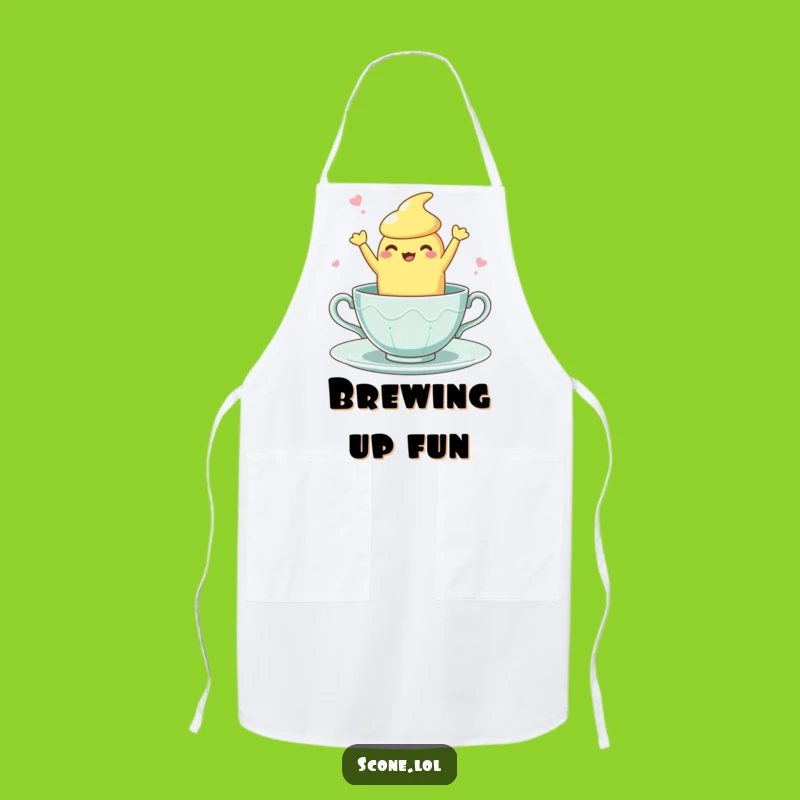 Funny Teacup Dance Scone Apron: Dance Through Baking with This Hilarious Pastry