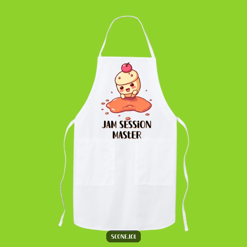 Funny Scone Jam Slide Apron: Cook Up Some Fun (and Maybe Jam!)