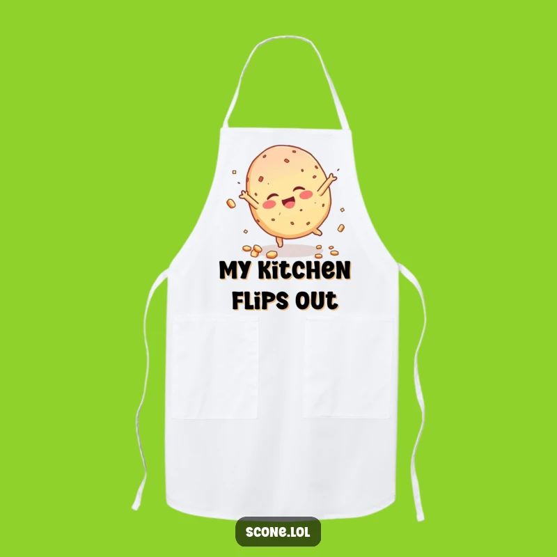 Funny Scone Apron - Cartwheel Kitchen Fun - Humorous Chef Gift