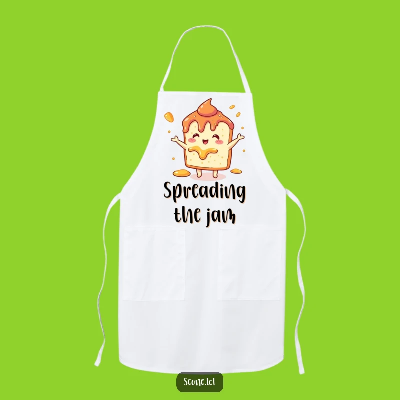 Funny Scone Jam Dance Apron: Cook Up Laughs with Delicious Style