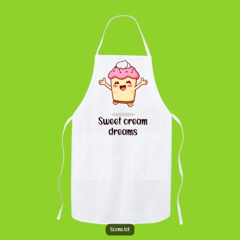 Funny Scone Cream Joy Apron: Hilarious Baking Gift for Bakers