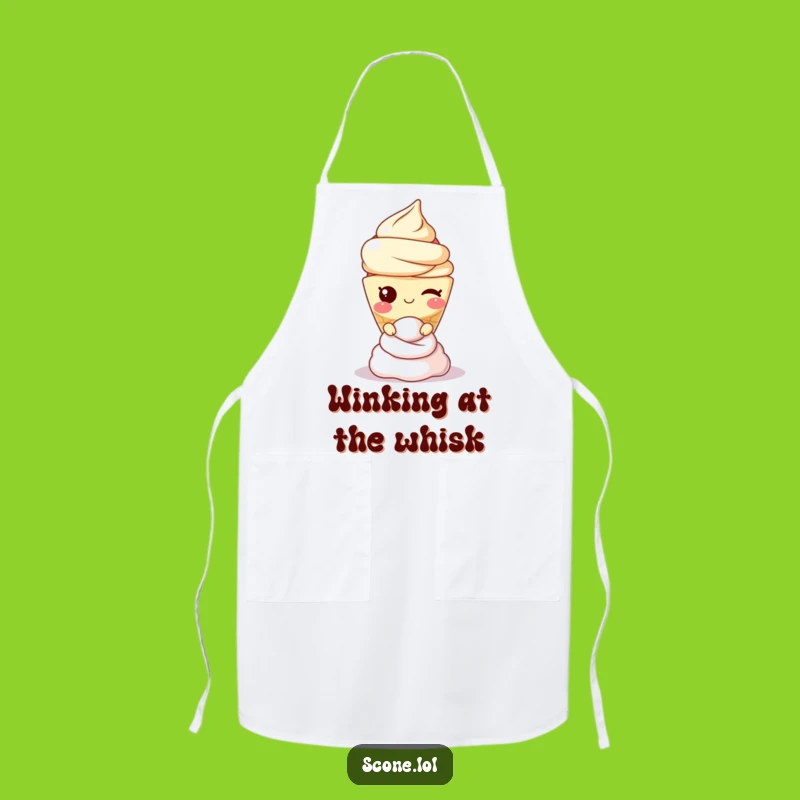 Funny Scone Apron: Winking Chef Character, Perfect Humorous Baking Gift