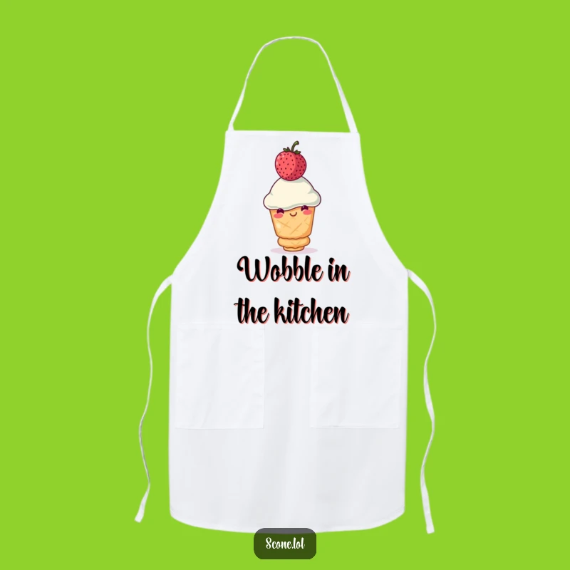 Funny Scone Balance Apron: Chef’s Hilarious Pastry Protector For Kitchen Fun
