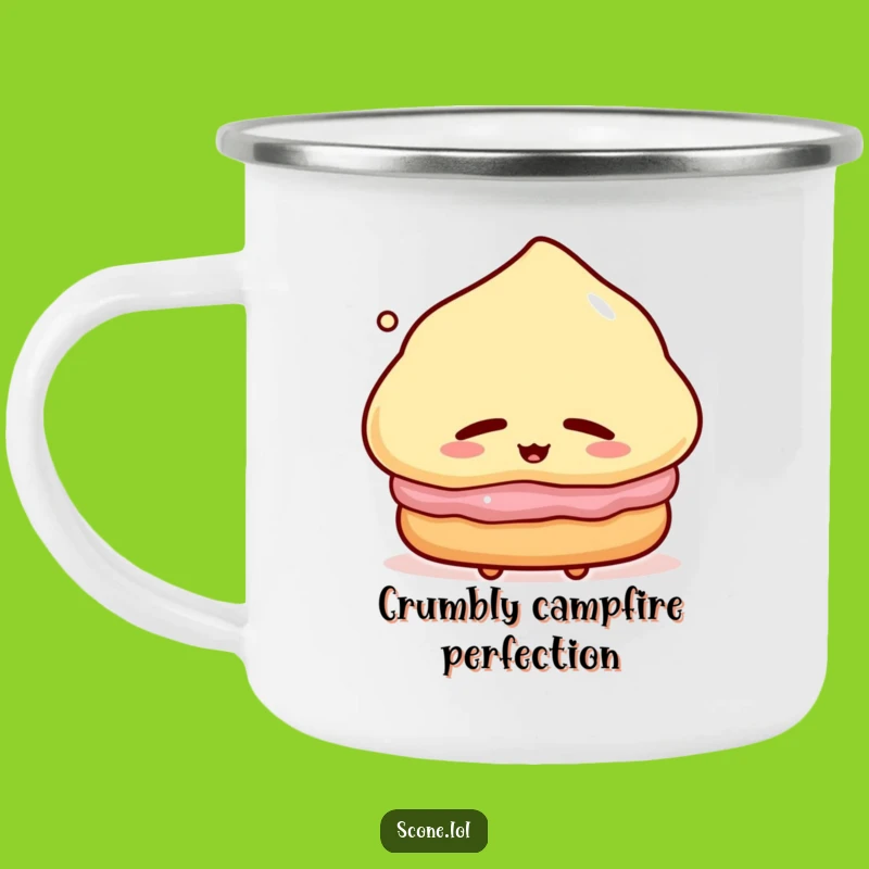 Funny Scone Camping Mug: Trailside Bliss, a Perfect Funny Gift