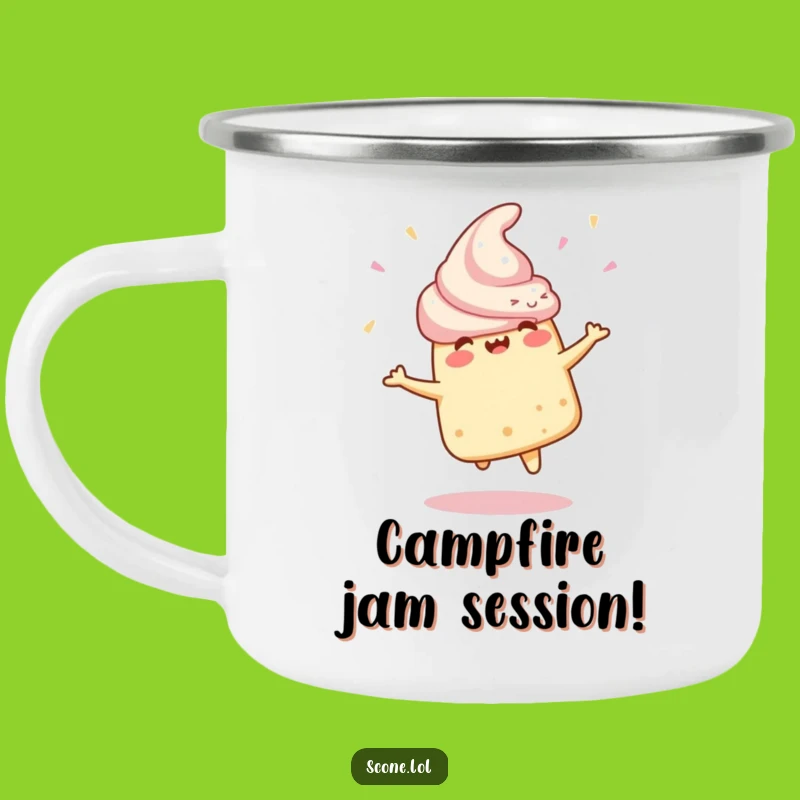 Funny Scone Camping Mug: Trailside Celebration, a Fun Funny Gift