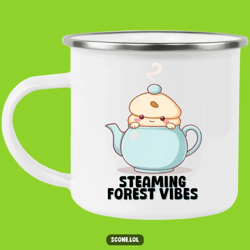 Funny Scone Camping Mug: Trailside Peek, a Cozy Funny Gift