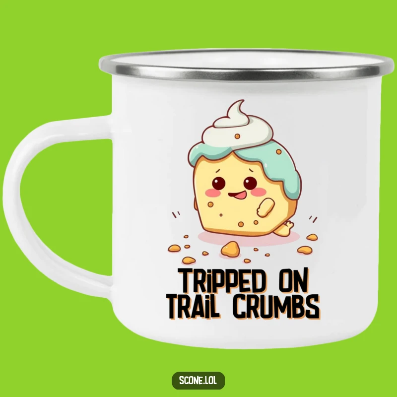 Funny Scone Tripping Camping Mug: Your Clumsy Camp Companion!