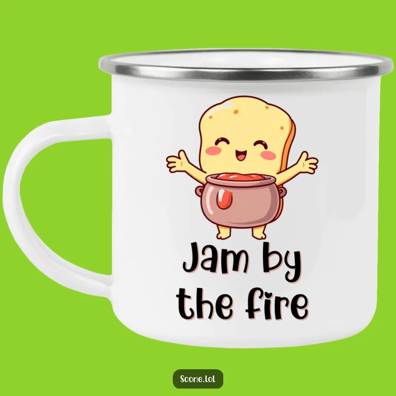 Funny Scone Jam Hug Camp Mug: Sweet Adventure Embrace, Hilarious Gift for Food Lovers!