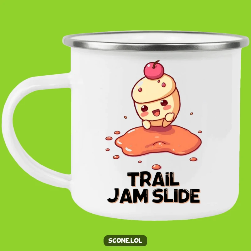 Funny Scone Jam Slide Camping Mug: Adventure Sips Around the Fire