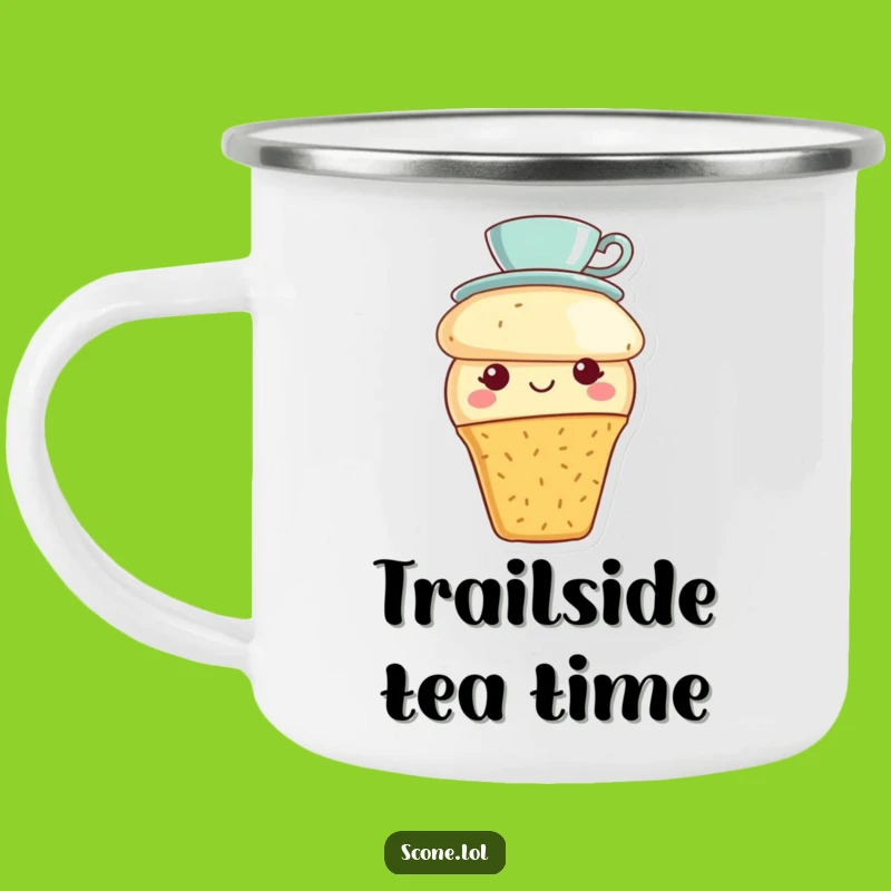 Funny Scone Tea Party Camping Mug: Cute Teacup Hat Drinkware, a Perfect Funny Gift