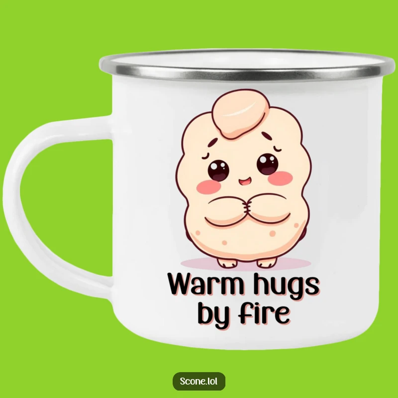 Funny Scone Hug Camping Mug: Enjoy Outdoors with a Baked Good's Embrace, Ideal Funny Gift