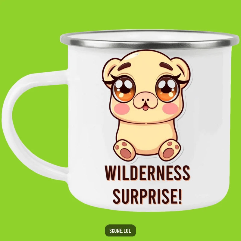 Funny Scone Camping Mug: Trailside Surprise, a Fun Funny Gift