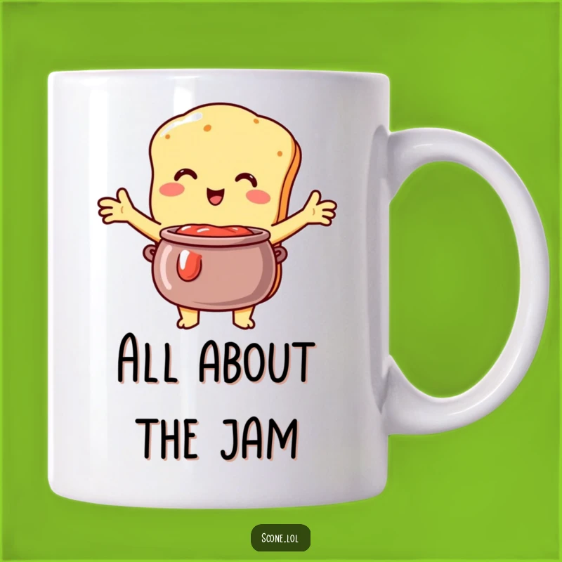 Funny Scone Hug Mug: Jam Embrace Humor, Perfect Gift for Scone and Jam Lovers!