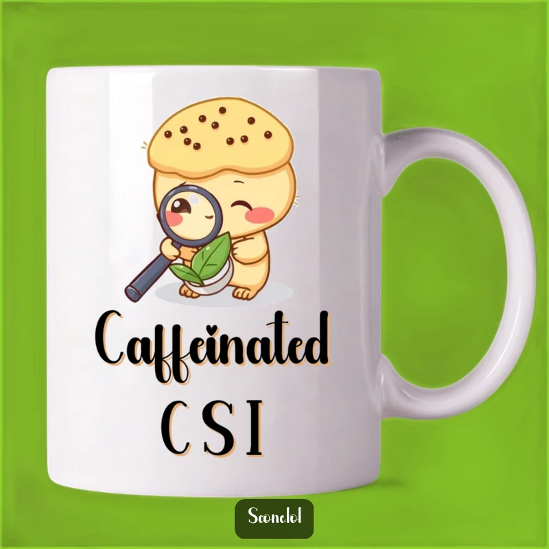 Funny Scone Tea Leaf Detective Mug - A Hilarious Gift for Tea Lovers!