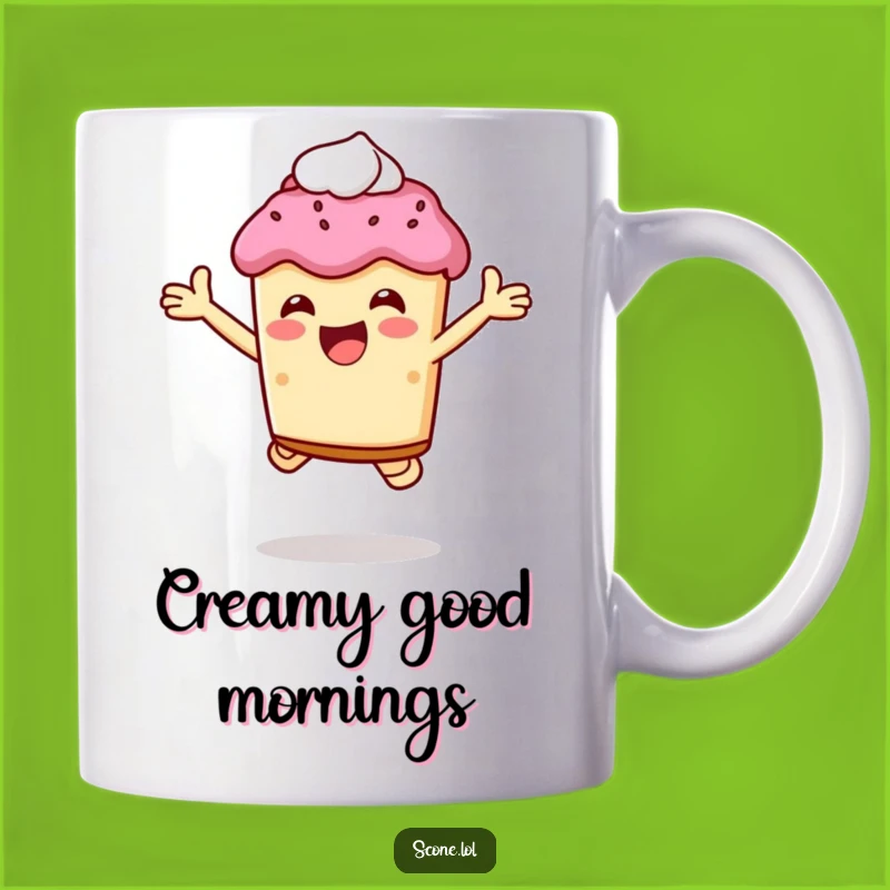 Funny Scone Cream Joy Mug: Hilarious Breakfast Gift for Treat Lovers