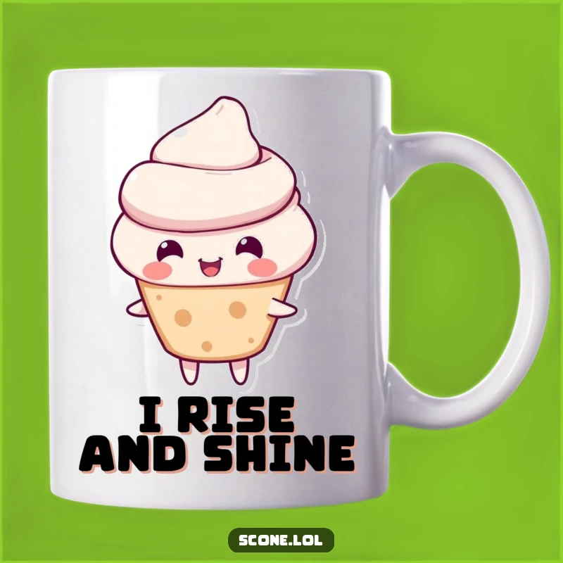Funny Scone Character Mug - Cheerful Bounce, Perfect Humorous Gift Idea