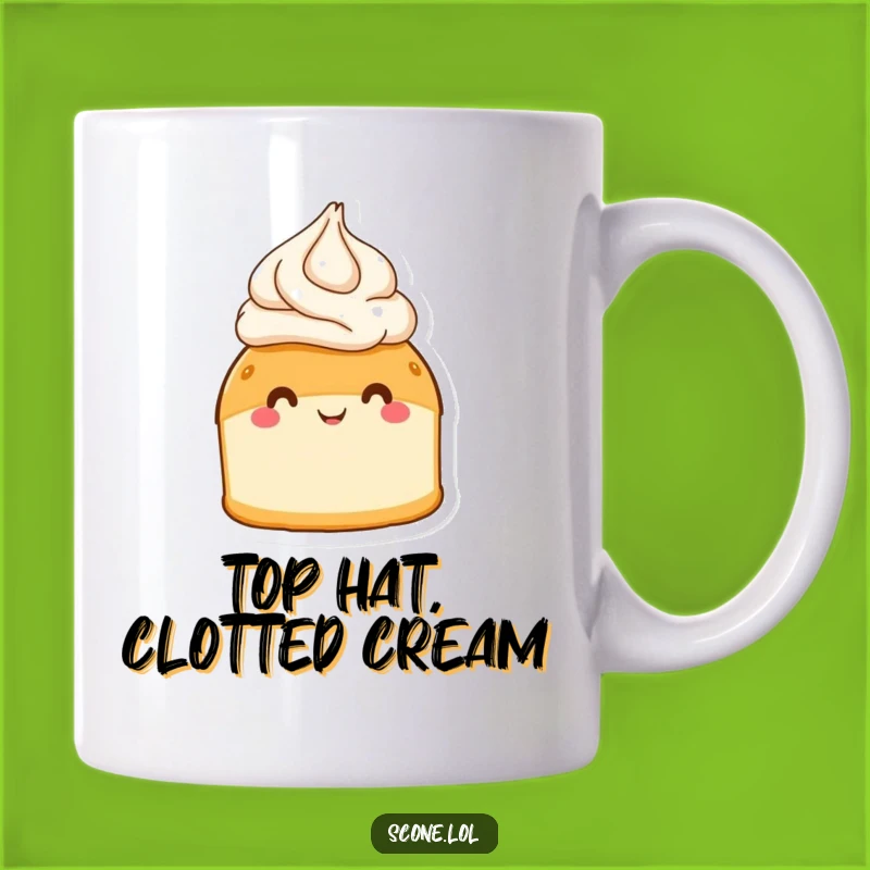 Funny Scone Cream Hat Mug - A Delightful Treat as a Funny Gift