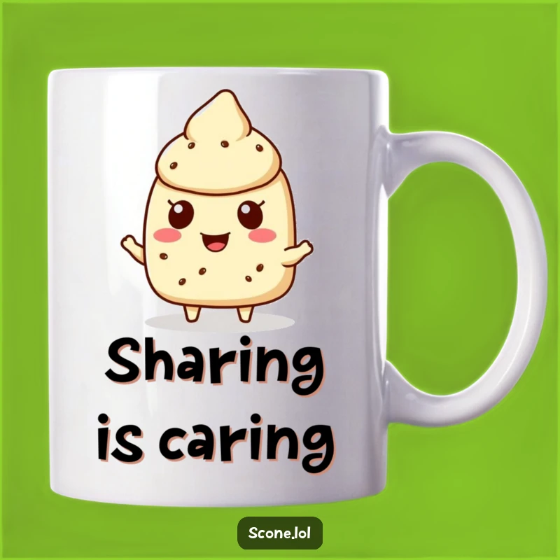 Funny Scone Crumb Offering Mug: Cheerful Character for a Sweet Gift