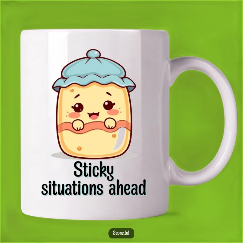 Funny Scone Jam Jar Face Mug - Perfect Hilarious Treat Gift