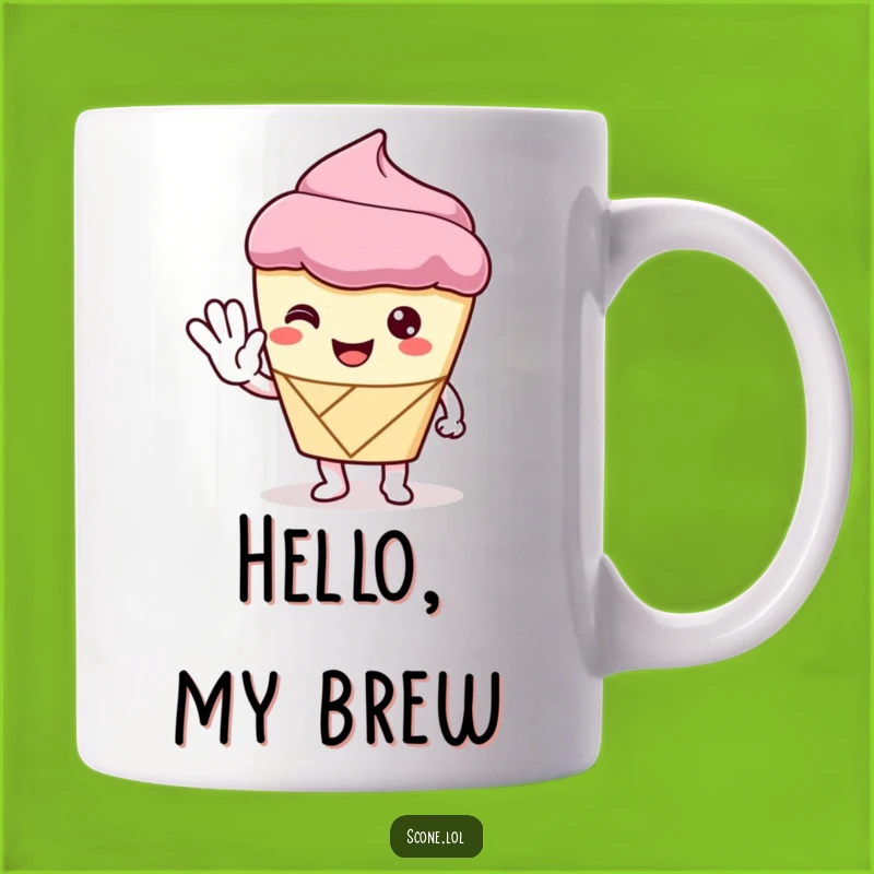 Funny Scone Mug: Polite Greetings, a Charming Funny Gift