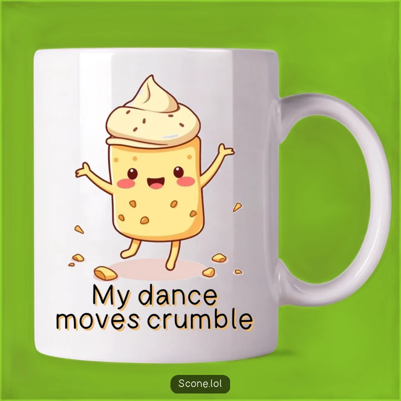 Funny Dancing Scone Mug: A Crumb-Filled Pastry Party for Coffee Lovers