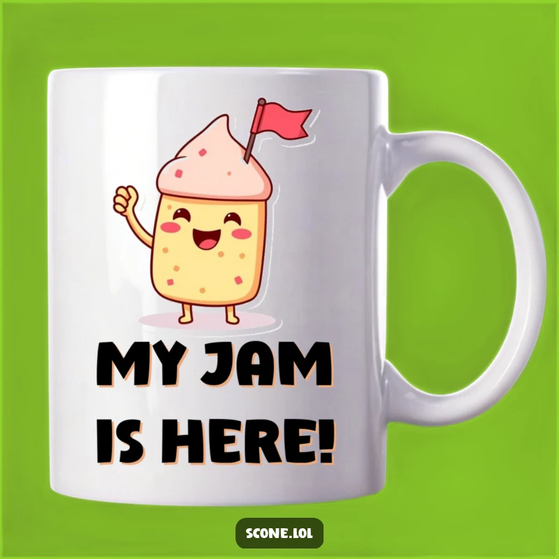 Funny Jubilant Scone Flag Mug - Celebrate Flavor with This Humorous Gift