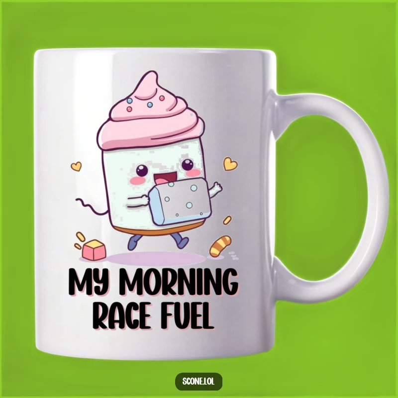 Funny Racing Scone Sugar Cube Mug - Sweet Victory Funny Gift