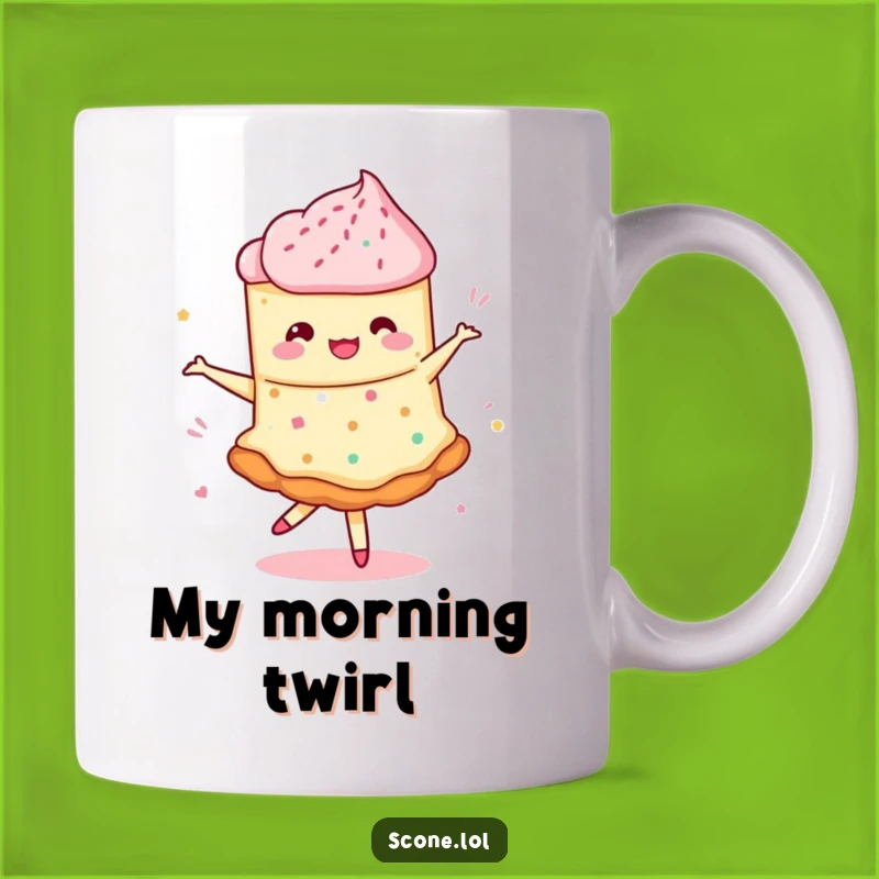 Funny Scone Pirouette Mug - A Hilarious Gift for Bakers & Dancers!
