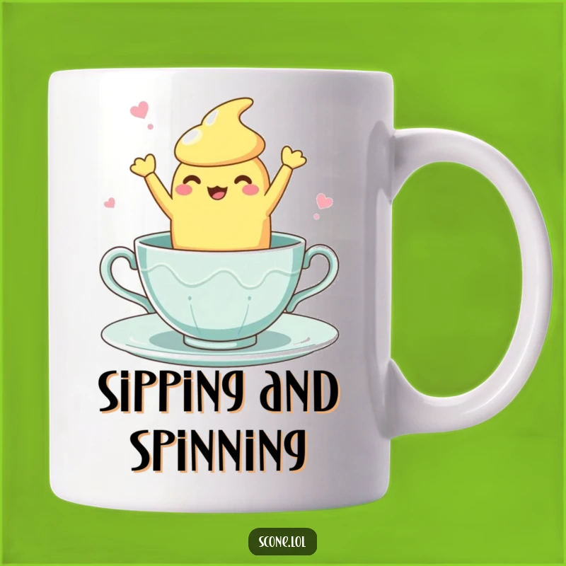 Funny Teacup Dance Scone Mug: Perfect Funny Gift for a Whimsical Brew