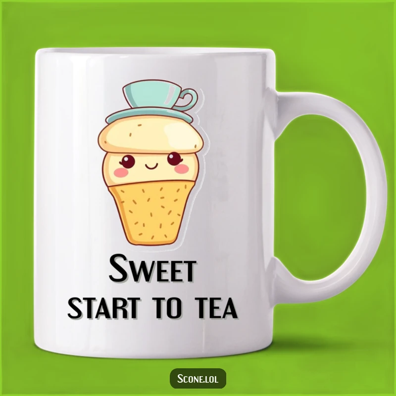 Funny Scone Tea Party Mug: Adorable Teacup Hat, a Perfect Funny Gift for Tea Lovers