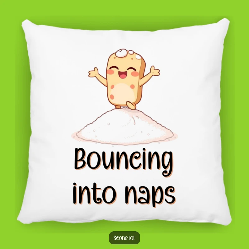 Funny Giggling Scone Pillow: Cozy & Joyful Accent, Perfect Sweet Treat Gift