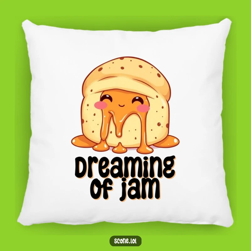 Cozy Funny Scone Jam Delight Pillow - Cuddle Up with Sweet Satisfaction!