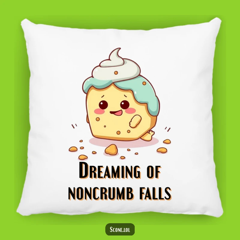 Cozy Funny Scone Tripping Pillow: Snuggle Up with Clumsy Charm!