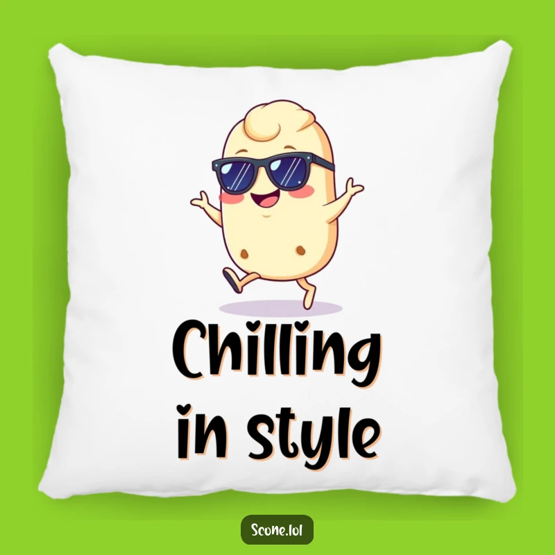 Funny Cool Scone Pillow: Cozy & Confident Accent, Perfect Stylish Gift