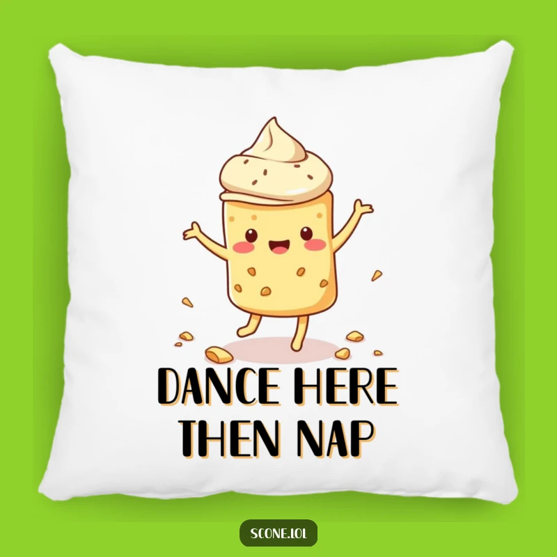 Funny Dancing Scone Pillow: Cozy Comfort with a Crumbly Kick