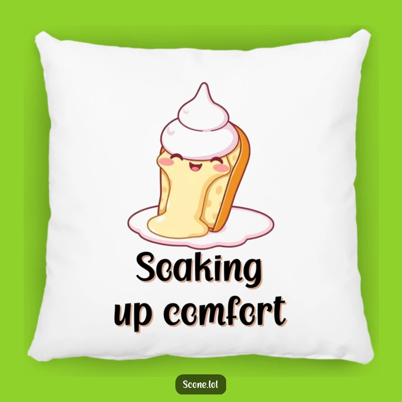 Funny Scone Cream Slide Pillow: Cuddle Up with Sweet, Humorous Comfort