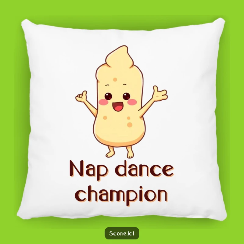 Funny Scone Dance Pillow: Cuddle Up With a Comedic Pastry Character