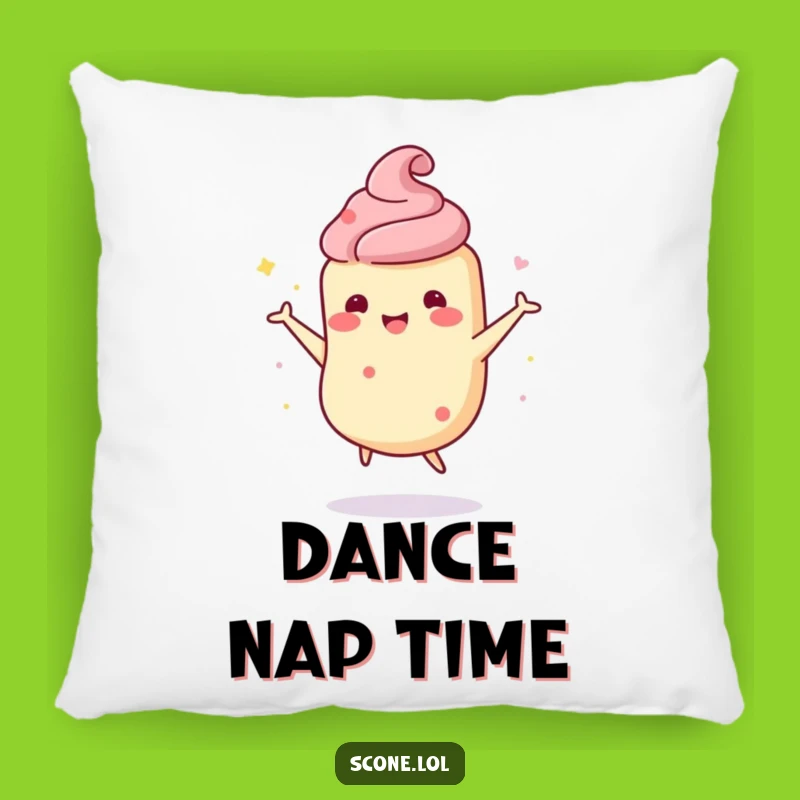 Funny Scone Dance Pillow: Wobbly Character Cushion for Cozy Fun Gift