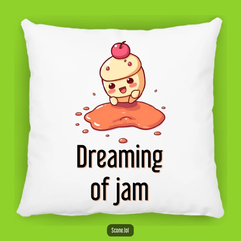 Funny Scone Jam Slide Pillow: Cuddle Up With a Slippery Character