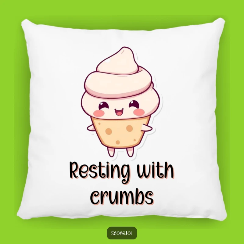 Funny Scone Pillow - Soft Cheerful Bounce, Comfy Humorous Accent Decor
