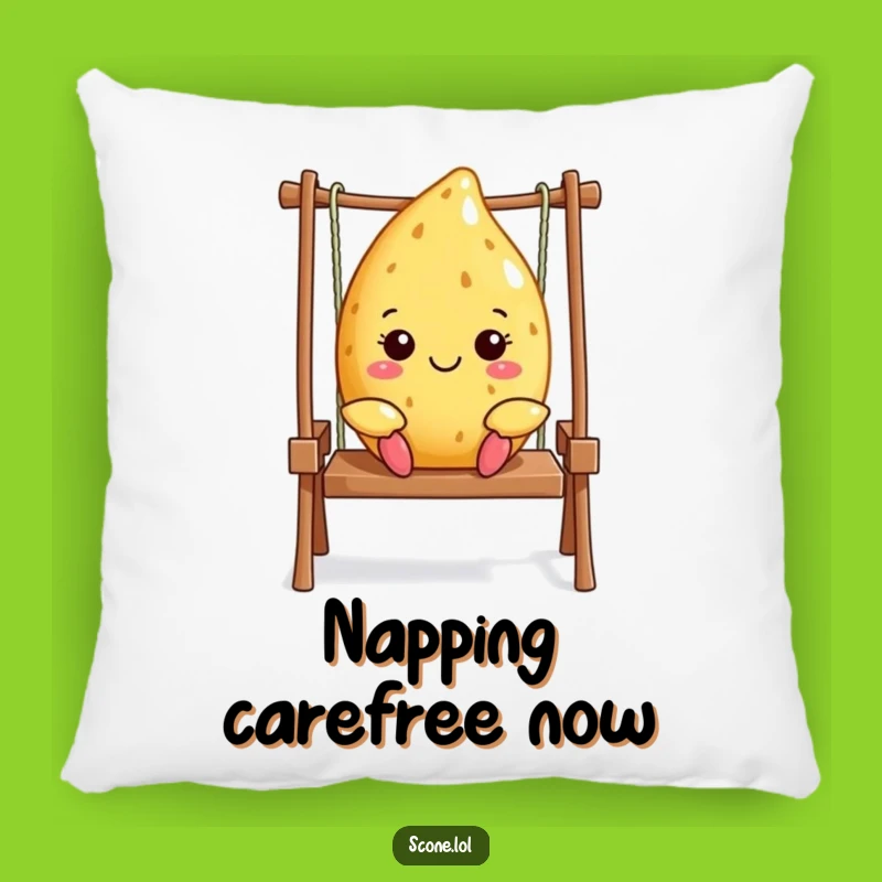 Funny Scone Pillow - Swinging Baker Comfort, Cozy Funny Gift