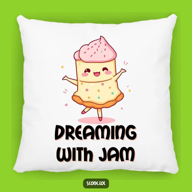 Funny Scone Pirouette Pillow - Cozy & Hilarious Home Accent!