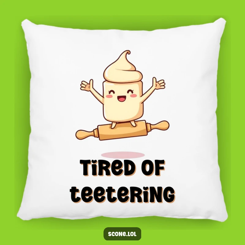 Funny Scone Rolling Pin Pillow: Cozy Up With Comical Imbalance